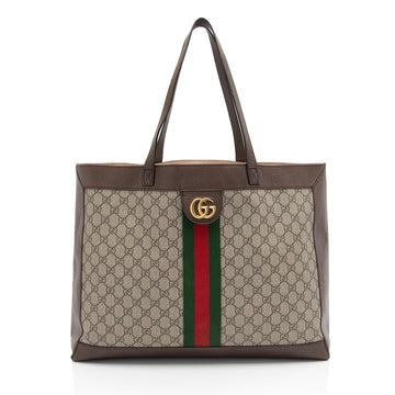 Gucci GG Supreme Ophidia Medium Soft Tote (SHF-VSoB9m)