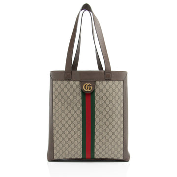 Gucci GG Supreme Ophidia Soft Vertical Large Tote