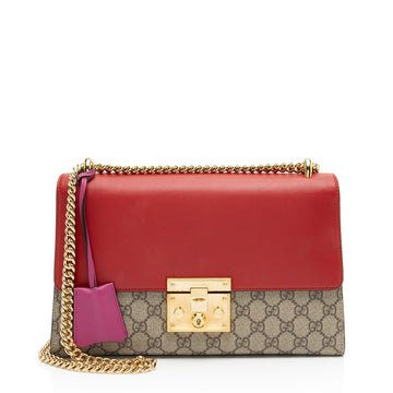 Gucci GG Supreme Padlock Medium Shoulder New 1:1 Bags