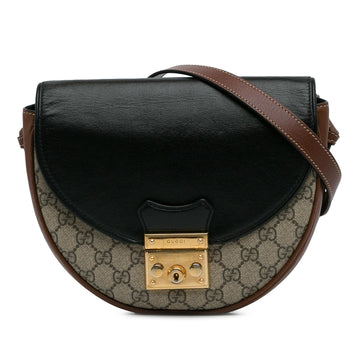 Gucci GG Supreme Saddle Padlock Crossbody New 1:1 Bags (SHG-BUWgu6)