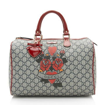 Gucci GG Supreme Tattoo Heart Medium Boston New 1:1 Bags (SHF-mYHaeC)