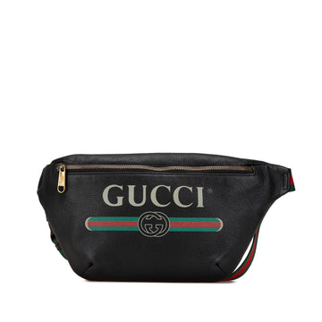Gucci Grained Calfskin Logo Belt New 1:1 Bags