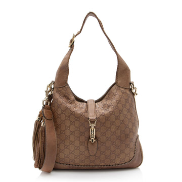 Gucci Guccissima Leather New Jackie Shoulder New 1:1 Bags (SHF-X3hb0o)