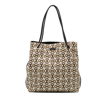 Gucci Horsebit Canvas Gifford Tote