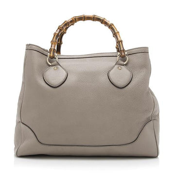 Gucci Leather Bamboo Diana Tote