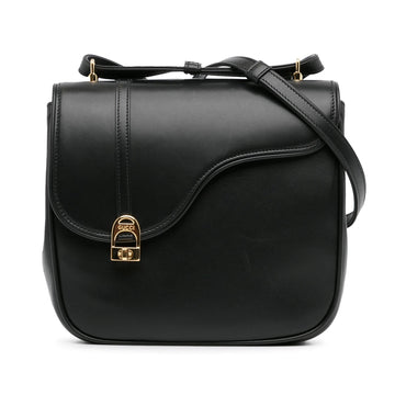 Gucci Leather Equestrian Crossbody (SHG-YHWrQK)