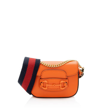 Gucci Leather Horsebit 1955 Super Mini Shoulder New 1:1 Bags
