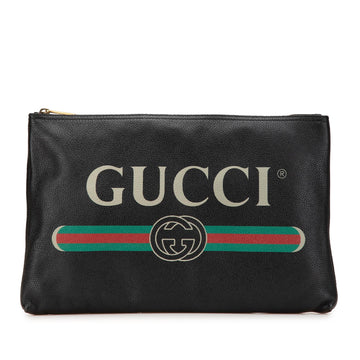 Gucci Leather Logo Clutch New 1:1 Bags