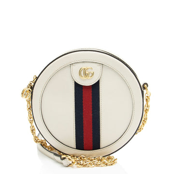 Gucci Leather Ophidia Round Mini Shoulder New 1:1 Bags