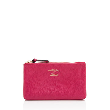 Gucci Leather Swing Small Pouch (SHF-ao2au6)
