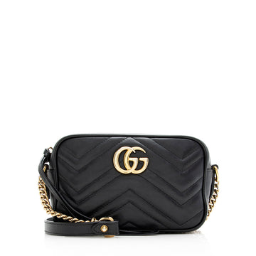 Gucci Matelasse Leather GG Marmont Mini New 1:1 Bags (SHF-19626)