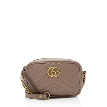 Gucci Matelasse Leather GG Marmont Mini New 1:1 Bags (SHF-rnywkF)