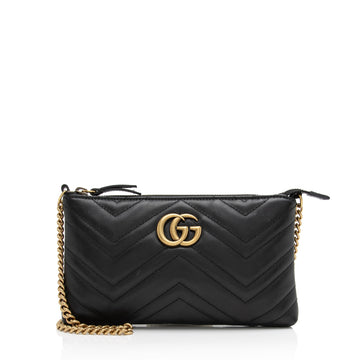 Gucci Matelasse Leather GG Marmont Mini Chain New 1:1 Bags (SHF-6frD2R)
