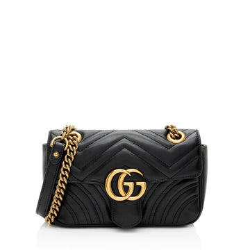 Gucci Matelasse Leather GG Marmont Small Flap New 1:1 Bags