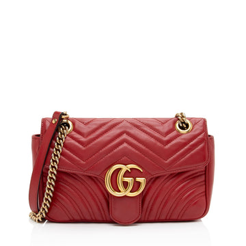 Gucci Matelasse Leather GG Marmont Small Flap New 1:1 Bags (SHF-X3SjWs)