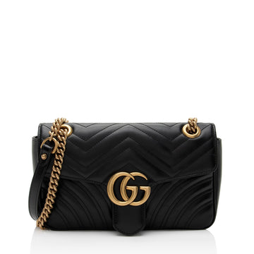 Gucci Matelasse Leather GG Marmont Small Flap New 1:1 Bags (SHF-lcLQ2a)