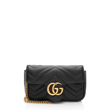 Gucci Matelasse Leather GG Marmont Super Mini Flap New 1:1 Bags