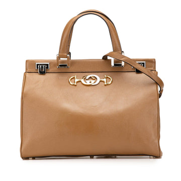 Gucci Medium Leather Zumi Top Handle New 1:1 Bags
