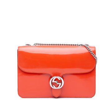 Gucci Medium Patent Dollar Interlocking G Crossbody