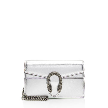 Gucci Metallic Leather Dionysus Super Mini New 1:1 Bags (SHF-PQUwUw)