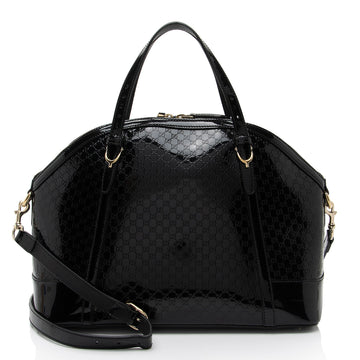 Gucci Microguccissima Patent Leather Nice Satchel (SHF-pCYqKU)
