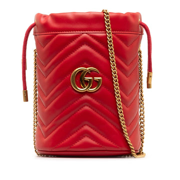 Gucci Mini GG Marmont Matelasse Bucket New 1:1 Bags (SHG-mU1NG8)