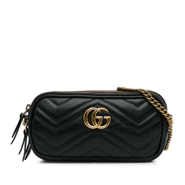 Gucci Mini GG Marmont Triple-Zip Crossbody New 1:1 Bags (SHG-dnjgun)