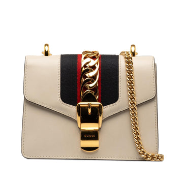 Gucci Mini Sylvie Leather Chain Crossbody New 1:1 Bags (SHG-1OZLSf)