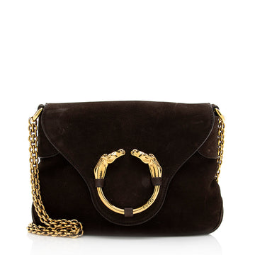 Gucci Nubuck Leather Ribot Flap Small Shoulder New 1:1 Bags (SHF-19107)