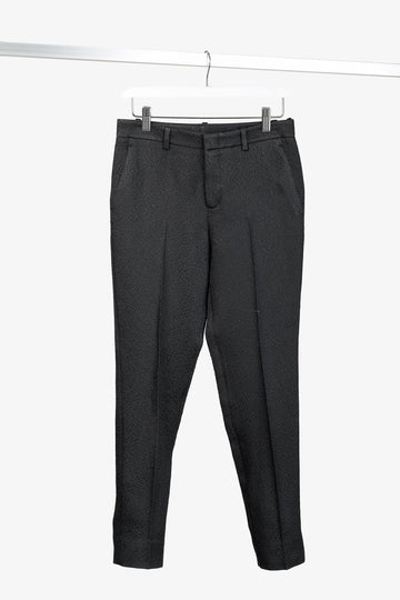 Gucci PF/13 Black Textured-Jacquard Tapered Trousers