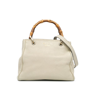 Gucci Small Calfskin Bamboo Shopper Satchel
