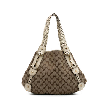 Gucci Small GG Canvas Horsebit Pelham Shoulder New 1:1 Bags