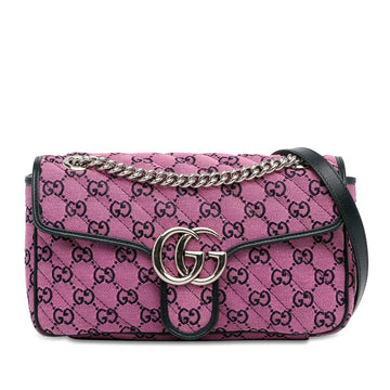 Gucci Small GG Multicolor Canvas Marmont Crossbody New 1:1 Bags (SHG-T1ZD4V)