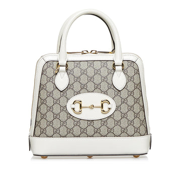 Gucci Small GG Supreme Horsebit 1955 Satchel