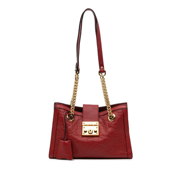 Gucci Small Guccissima Padlock Tote