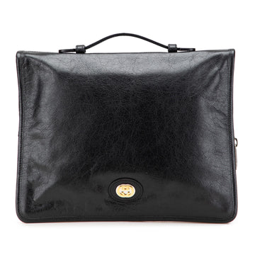 Gucci Soft Leather Interlocking G Portfolio Business New 1:1 Bags
