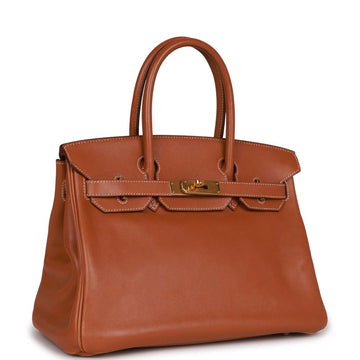 Top Quality Hermes Birkin 30 Fauve Leather Gold Hardware