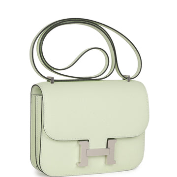 Hermes Constance 1-18 Vert Fizz Leather Palladium Hardware