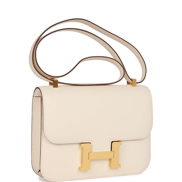 Hermes Constance 1-24 Nata Leather Gold Hardware