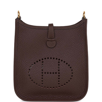 Hermes Evelyne TPM Rouge Sellier Leather Gold Hardware
