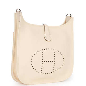 Hermes Evelyne III PM Nata Leather Palladium Hardware