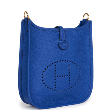 Hermes Evelyne TPM Bleu Electric Leather Gold Hardware