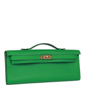 Hermes Kelly Cut Bambou Leather Gold Hardware