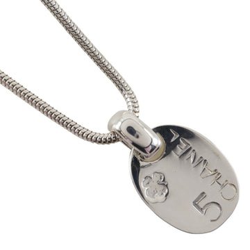 Chanel Icon NO.5 Clover Silver 925 Necklace