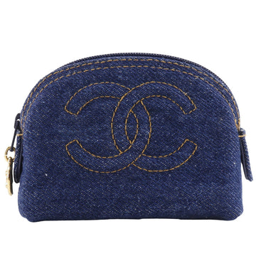 Chanel Coco Mark Denim Pouch