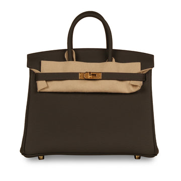 Birkin 25 - Vert De Gris Togo - GHW