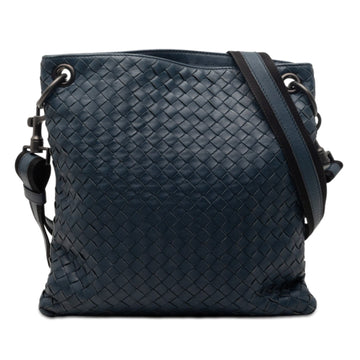 Flat Messenger Bag Intrecciato Nappa Medium