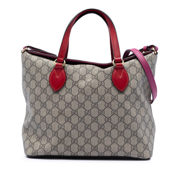 Signature Fold Over Tote GG Coated Canvas Medium