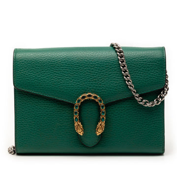 Dionysus Chain Wallet Leather with Embellished Detail Small