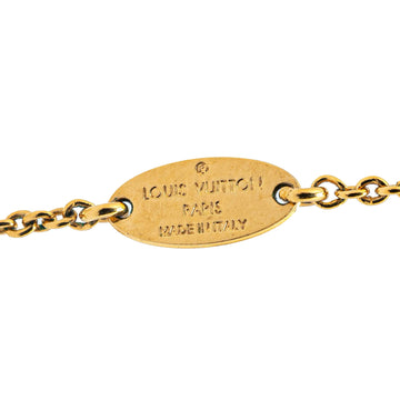 Gold Louis Vuitton Gold Plated Essential V Necklace